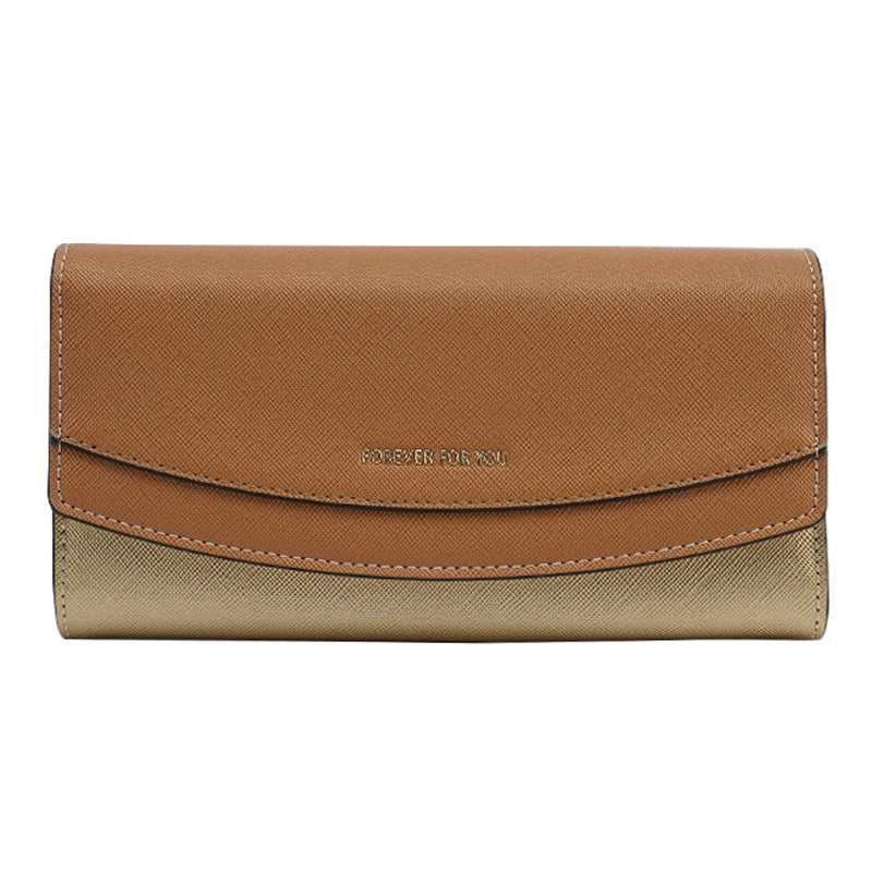 FFY FY207-39 Stilfuld kvinder PU-læder Tri-fold lang pung Multi Card Slots Pung clutch taske FFY FY207-39 Stilfuld kvinder PU-læder Tri-fold lang pung Multi Card Slots Pung clutch taske